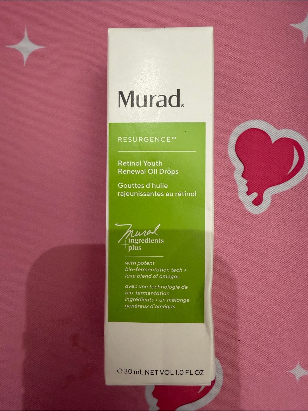 Murad Resurgence Retinol Youth Renewal Oil Drops - Green and White